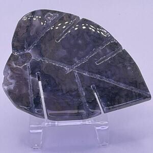 Pretty Moss Agate Leaf - #4